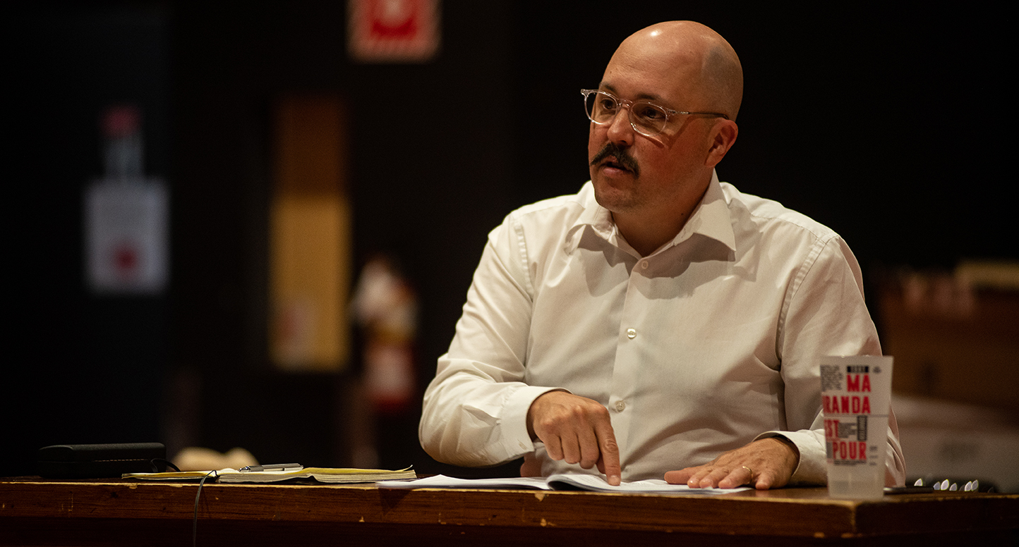 Simon Dumas, metteur sn scène du Cœur sacré de Jeanne-Mance